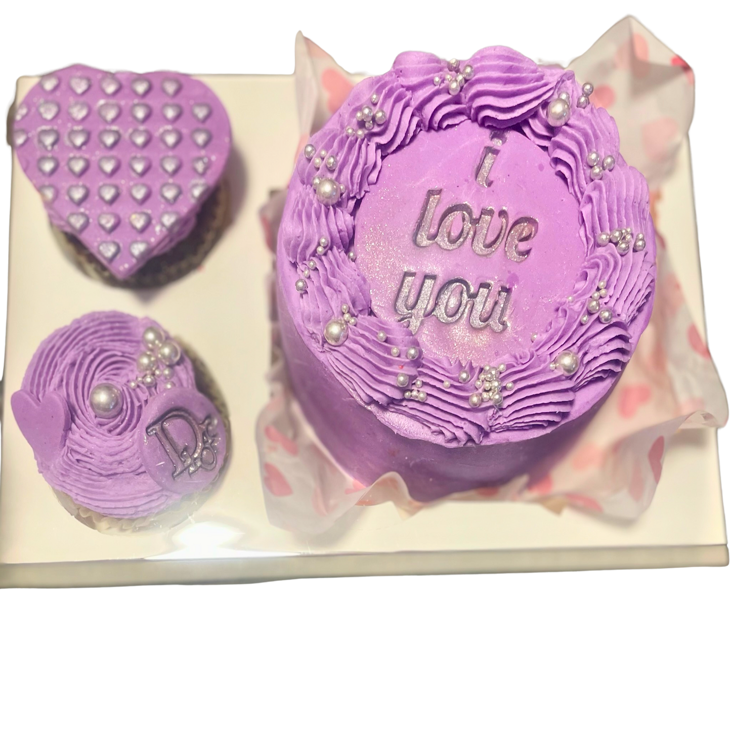 Mini 5" Cake with 2 Cupcakes (Local Pick Up Only)